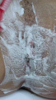 Shaving a Landing Strip! Intimate Pussy Trimming! Hairy Pussy Close-up!