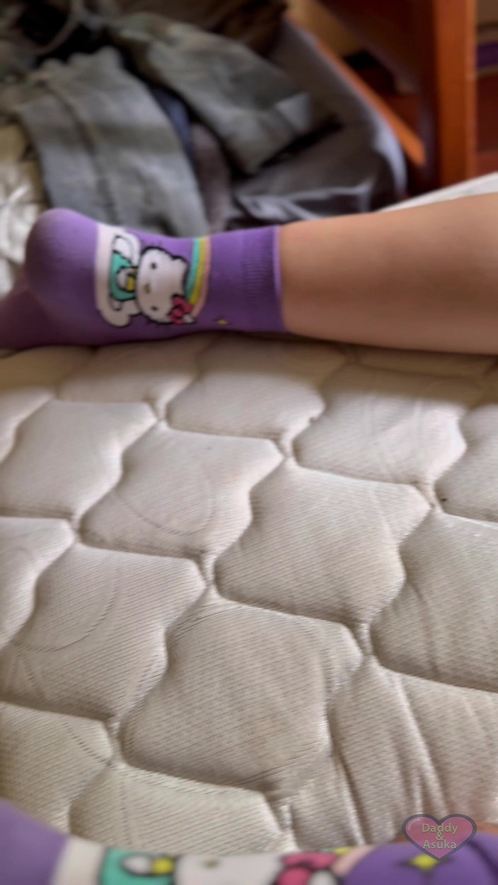 Daddy and Asuka: 아빠 자위하고 뚱뚱한 엉덩이에 정액을 대주네