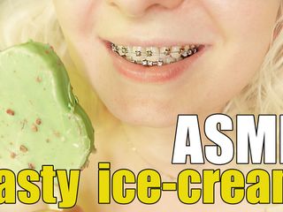 Arya Grander: Eating in braces: ice-cream video
