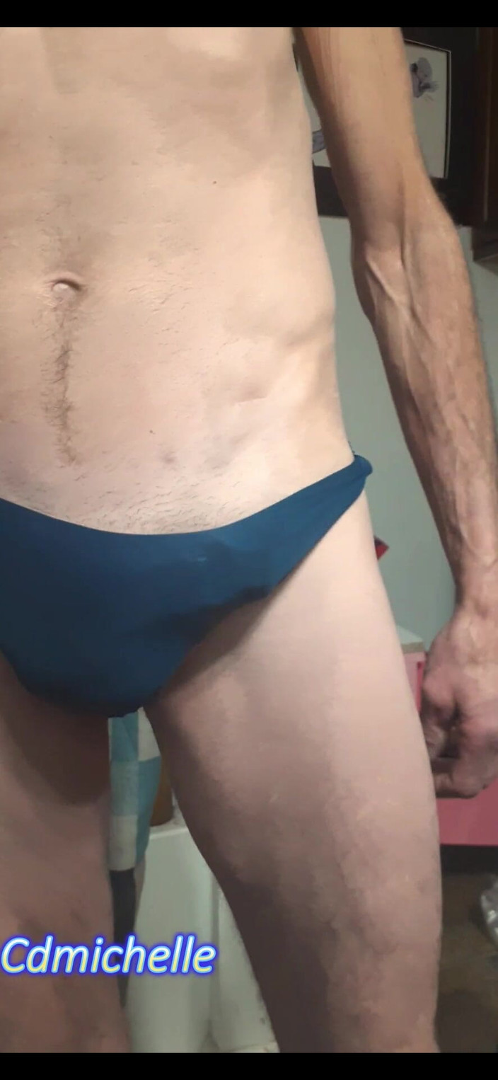 Crossdressers Cd Michelle wearing sexy lingerie: Crossdresser Michelle Found a Pair of Stepdaughters Panties Laying on...