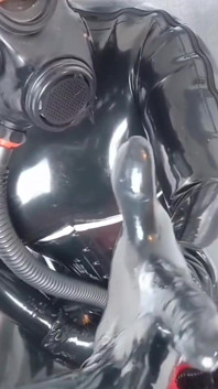 Black Latex and New Gas Mask