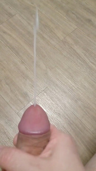Cumming on the Floor in Slow Motion