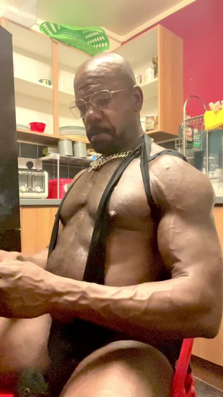 Black smoking muscle stepdad: Black Smoking Fetish Attire Compilation