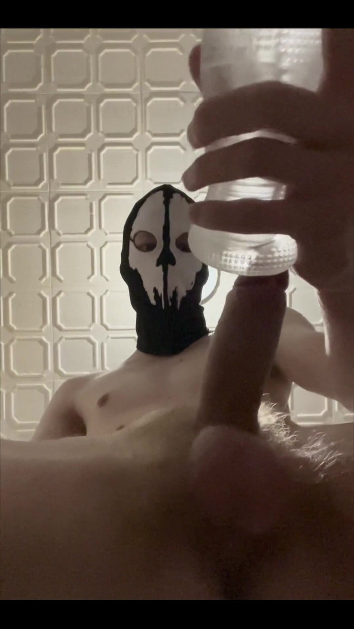 Johnny69227: 7 Inch (18cm) Hot Cock Owned by a Masked Slim Twink....