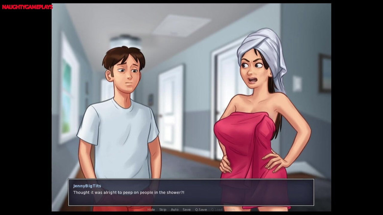 Naughty gameplays: Pervertido cara não pode deixar de estar com tesão - Summertime...