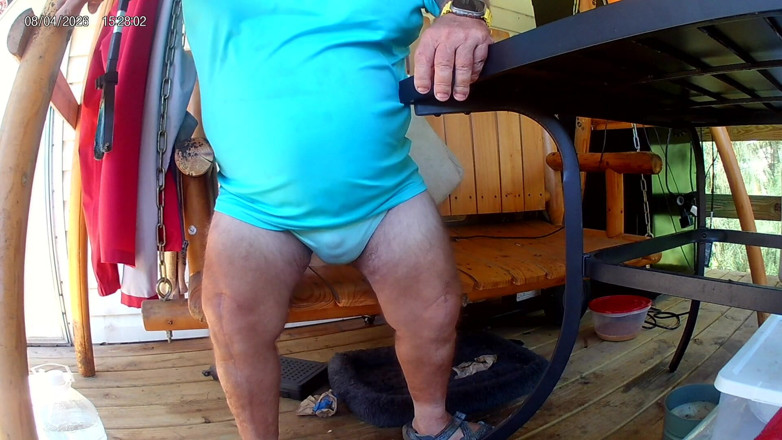 Mark Fletcher: Mark Fletcher Wearing Pissed Soaked Panties Shooting Another Big Load