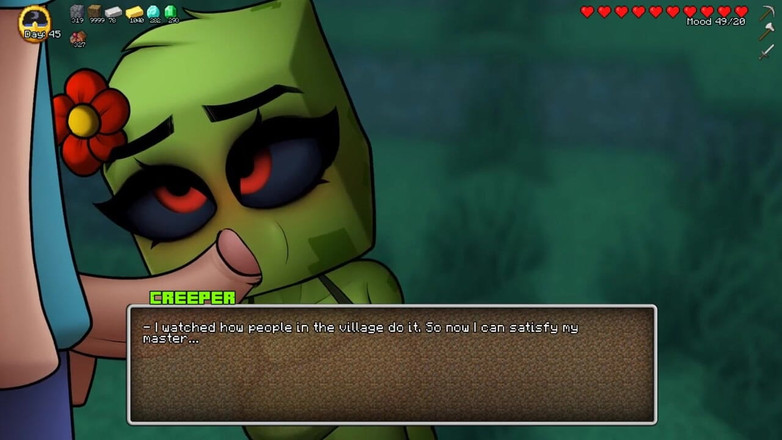 LoveSkySan69: MineCraft Horny Craft - часть 12 - горячая обнаженная ведьма и минет от LoveskySanhentai