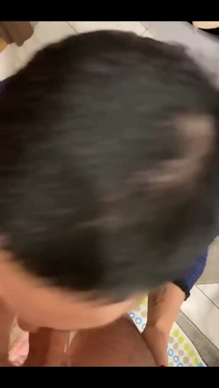 KarmenMilf: Giving a Hot Blowjob to My Stepson