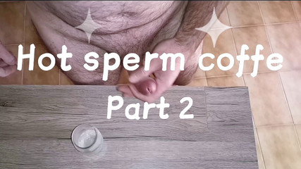 Cicci77: Preparation of hot sperm coffee - Part 2 - Sperm collection