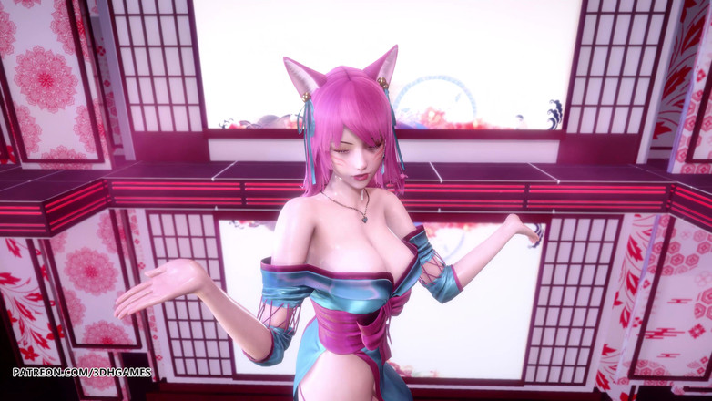 3D-Hentai Games: [MMD] IU - 丁香精花 ahri 性感脱衣舞英雄联盟无码成人动漫