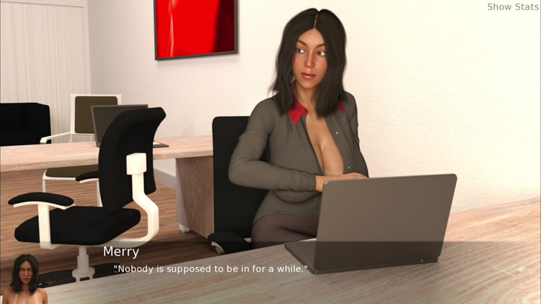 Porny Games: Ateşli evli kadın projesi - iş yerinde mastürbasyon yapıyor (51)