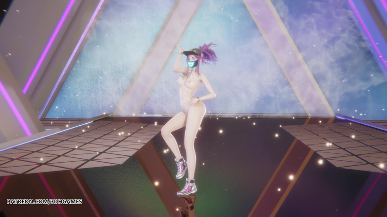 3D-Hentai Games: [mmd] Aespa - Supernova Akali Sexy Naked Dance League of Legends...