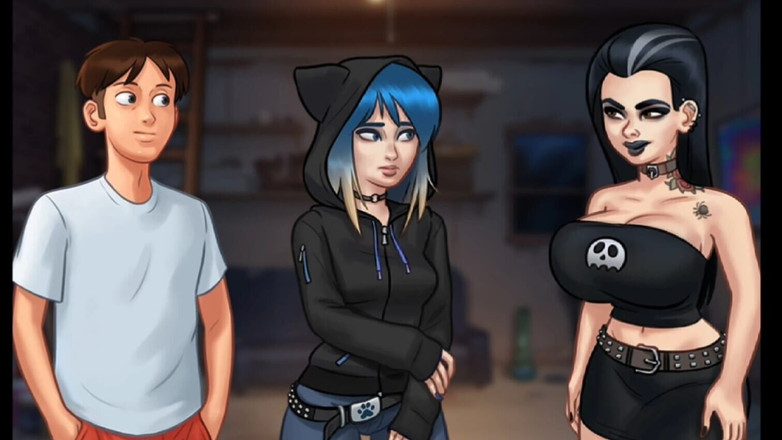 Lana Game plays: Summertime Saga # 113 - bị bắt gặp bởi con đĩ goth vú to