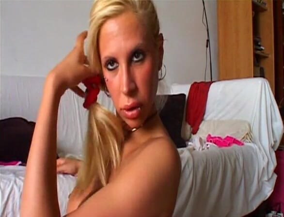 European Classics: Fake boobs milf spreading her legs