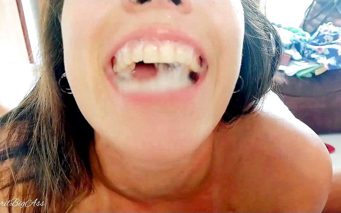 April Bigass: Used mouth deep throat