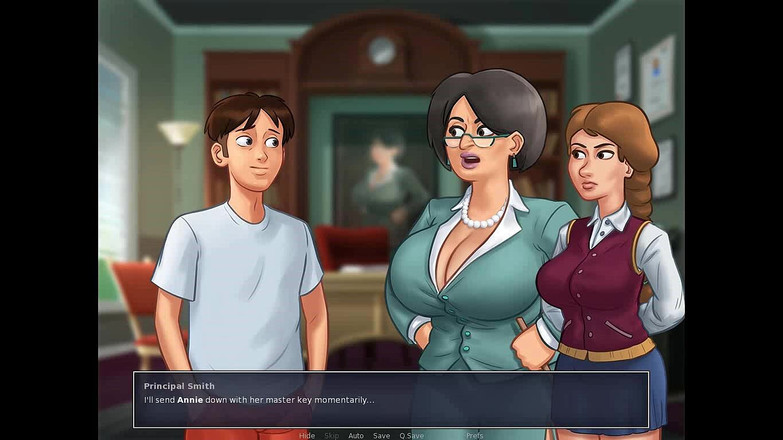 Dirty GamesXxX: Summertime Saga: diretora safada com grandes mamas ep. 2