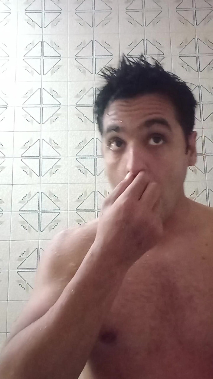Guss: A Moreno Guy Alone in the Bathroom