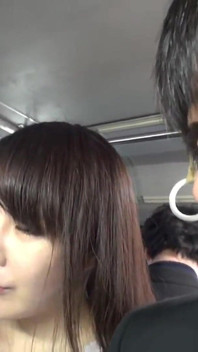 Crowded Bus Thrill. Husband Nearby, Tight Skirt Wife Feels a Bold Press and Quietly Guides It Closer in Risky Heat. - Part3