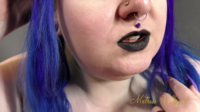 Mxtress Valleycat: Zwarte lippenstiftfetisj