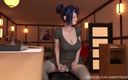 Agent Red Girl: Hina's eerste date - Futanari openbaar sperma, openbaar pissen, anale seks,...