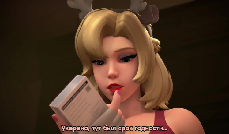 PixelAftDark: Mercy Christmas Plan (Sarikata Rusia)