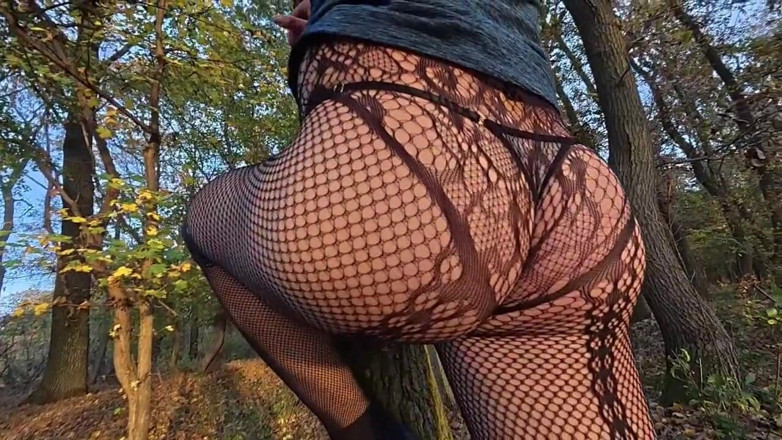 Ladysilvas: Ladysilva Crossdresser in Sexy Lingerie Walking in the Bush What...