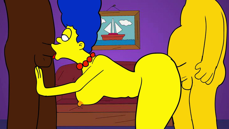 Hot anime xxx: Marge Simspson is ontrouw aan haar man met Carl