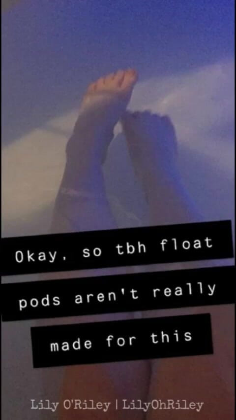 Lily O'Riley: Redhead's Water Masturbation (hydrobation) at the Float Pod