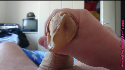 Carmen_Nylonjunge: Sperm in the Nylonsock