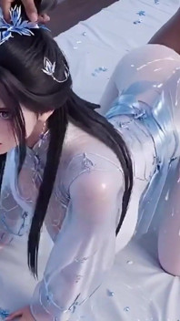 La ninfomane prende un grosso cazzo 3D-cgi stylized