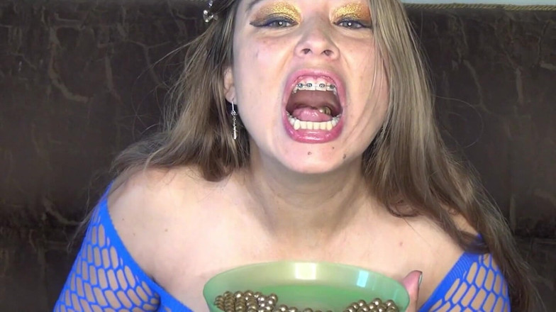 Angel eyes studio: Swallowing and Putting Golden Pearls in My Vagina