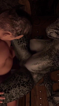 Lusty Argonian maid spreads her legs : Skyrim 3D porn parody