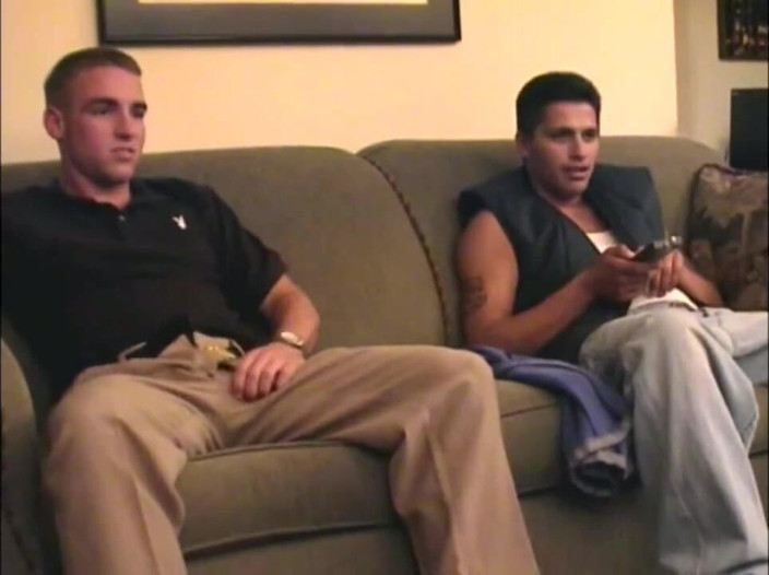 Young straight boy masturbation: Two straight mastubates in a porn gay