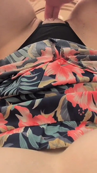 Horny Wife Soaks Dress Masturbating POV