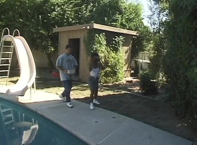 Black Jass: Black girl fucked by a white thick cock