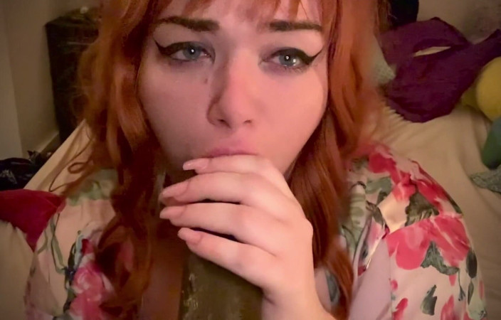 LexxiBakk: Ginger BBC face fuck for step daddy