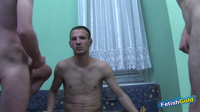 Gay Life: Three gay friends enjoy sucking their big cocks before having...