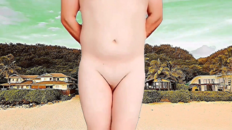 Kitty_Cross: Sladká Shemale Leže na boku s Play Grin