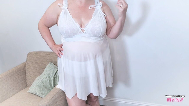BBW_Wife: If You Need to Jerk off (sheer See-thru Bigtits Mature Stepmother...