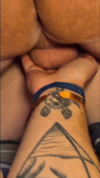 Holding My Wifes Lovers Balls and Cock While He Fucks Her and I Watch