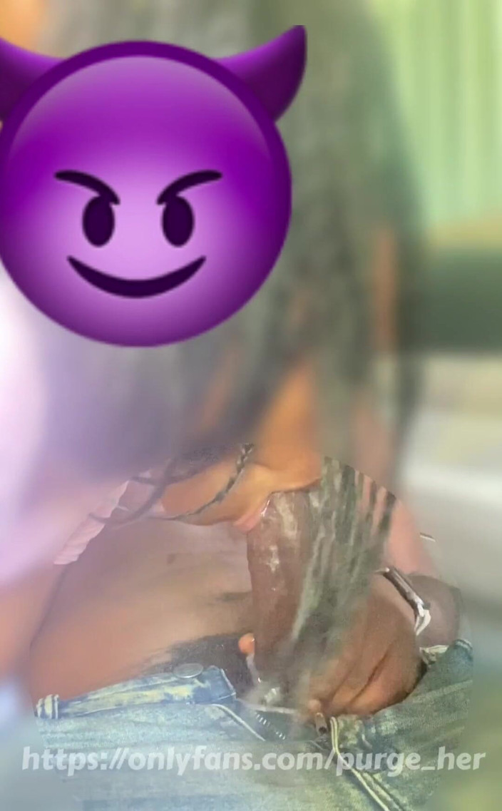 Purge_her: Big Lipseat backseat car Head Big Pulsating wytryski