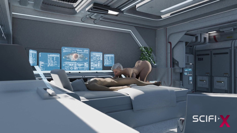SciFi-X: Nexus 3 Orbit Meta. Animație sexuală 3D la Stația Spațială cu o...