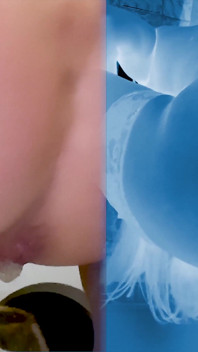Sperm Drain 8. French MILF Drains Cum in Bathroom! X-ray Design.