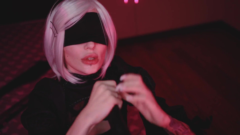 Mysweetalice: BBC Nier Automata cosplay BBC kouření Mysweetalice alias Mykinkydope