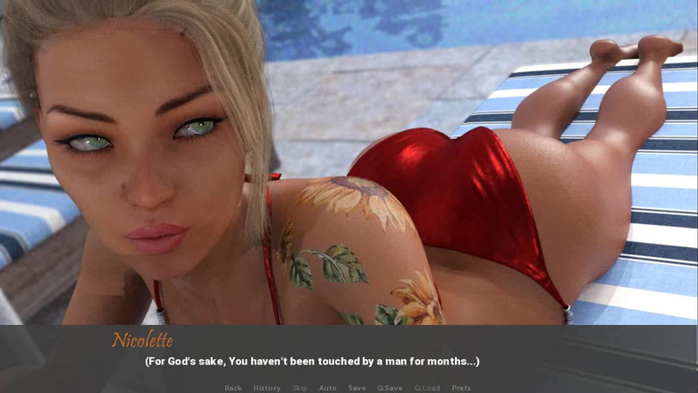 Dirty GamesXxX: Malaikat suci: urutan bertelanjang atas di tepi kolam ep 11