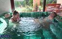 Mature NL: Two horny lesbians having fun in the swimming pool