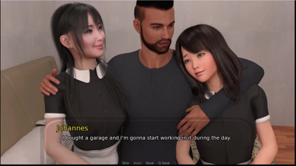 Johannes Gaming: Dom babci - Johannes fucked Elizabeth ... Shizuka i Asami spędzają trochę...