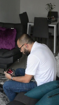 Surprised watching porn