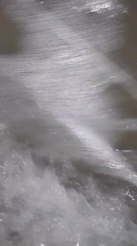 Beach Feet Covered in Wet Sand