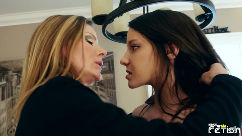 Kings Of Fetish: Dirty boss enjoys having intense lesbian sex with her new...